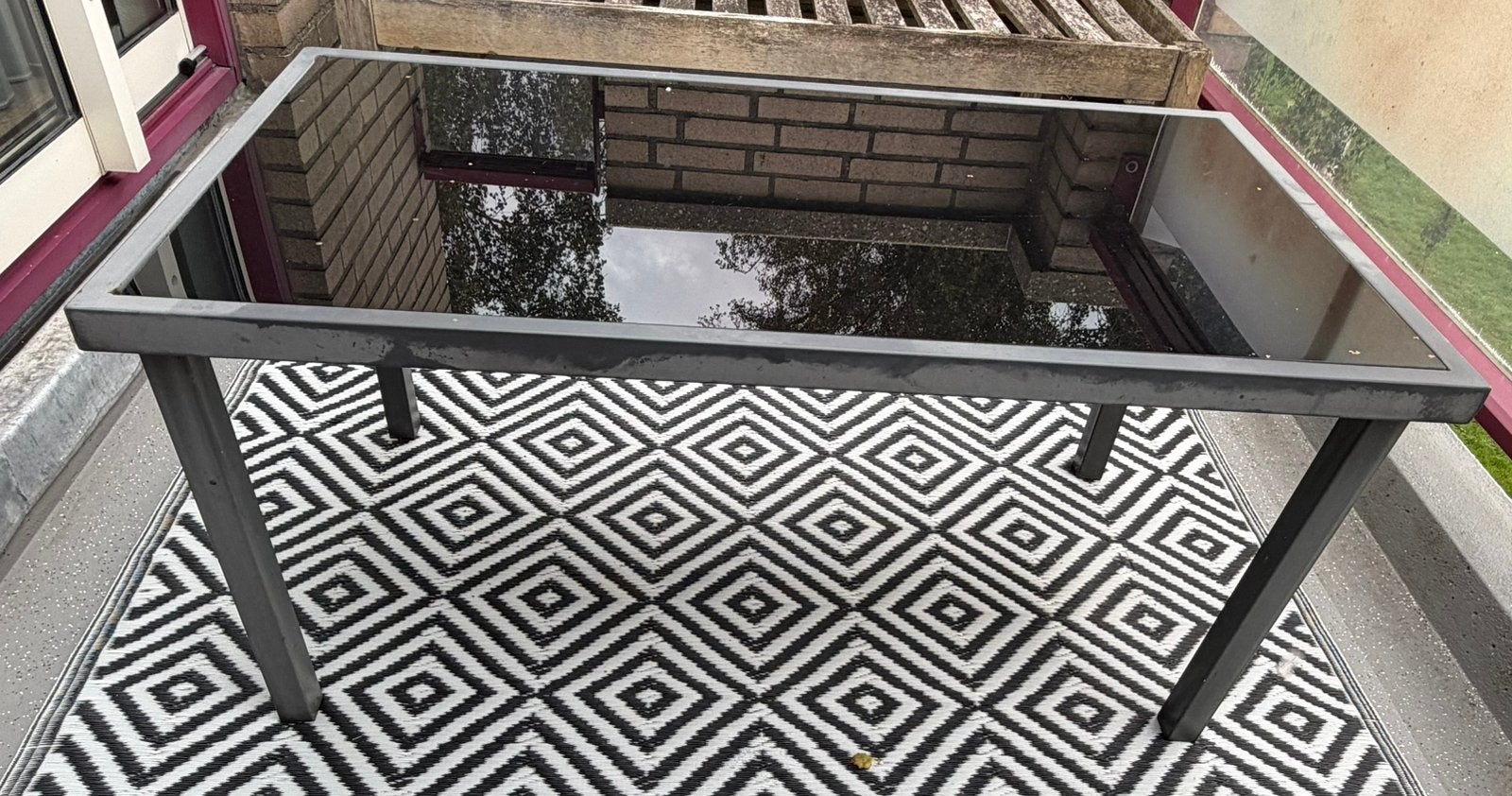 Terrastafel, Ophalen, Gebruikt, Rechthoekig