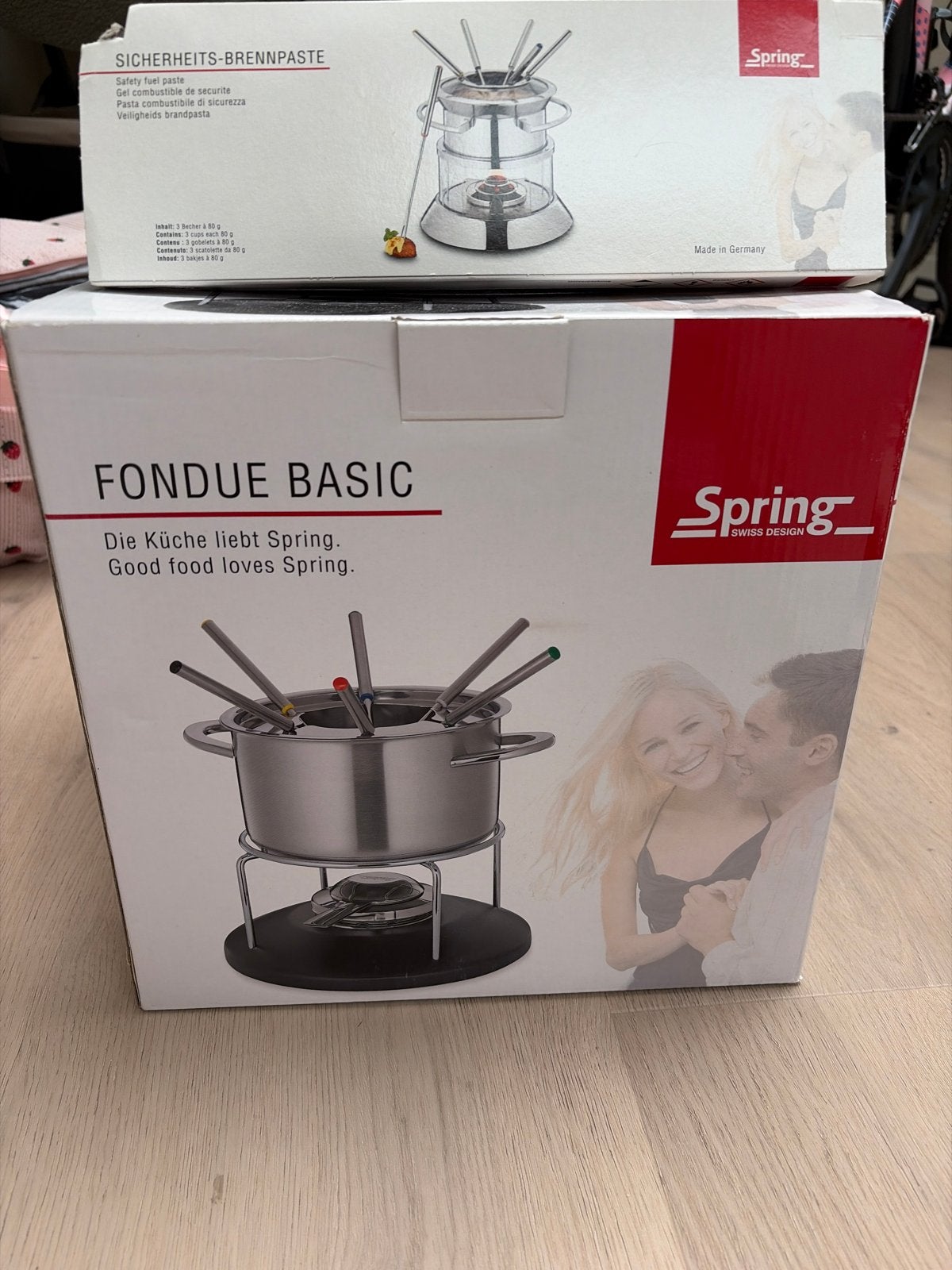 Nieuwe Spring Fondue Basic Set - Kaas, Chinees, Chocolade, Overige typen, Ophalen, Nieuw, Overige merken