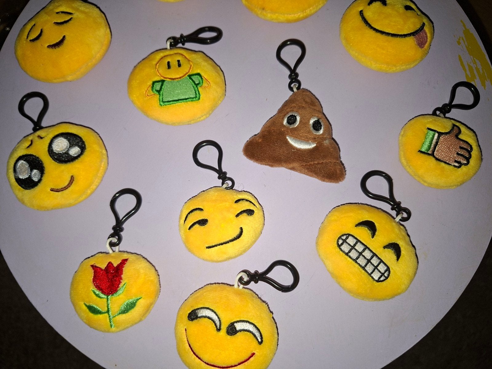 Verschillende emoji's sleutelhangers., Verzamelen, Sleutelhangers, Ophalen of Verzenden