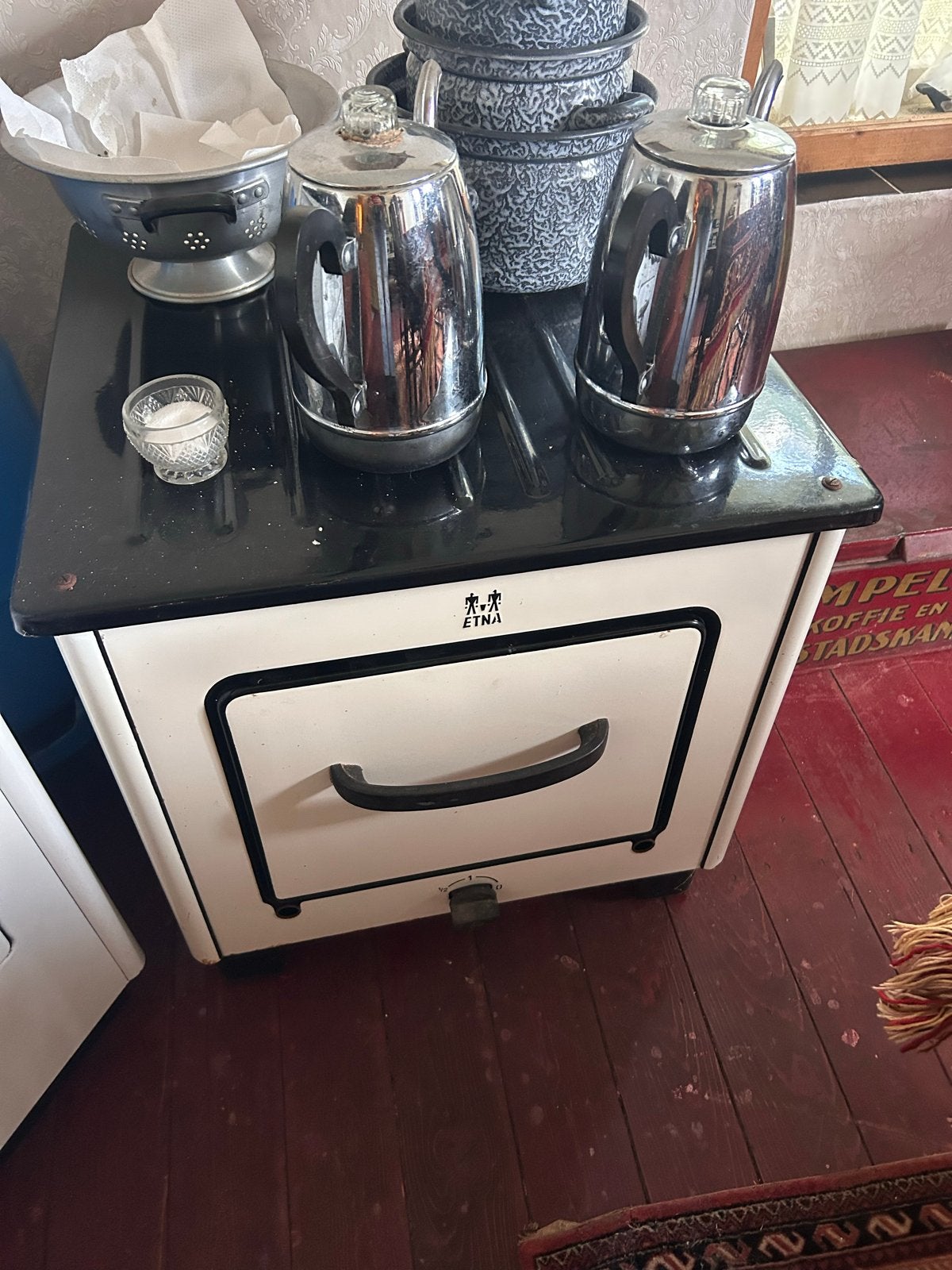 Oude Etna gasoven - Vintage fornuis, Ophalen, Gebruikt, Oven, Vrijstaand