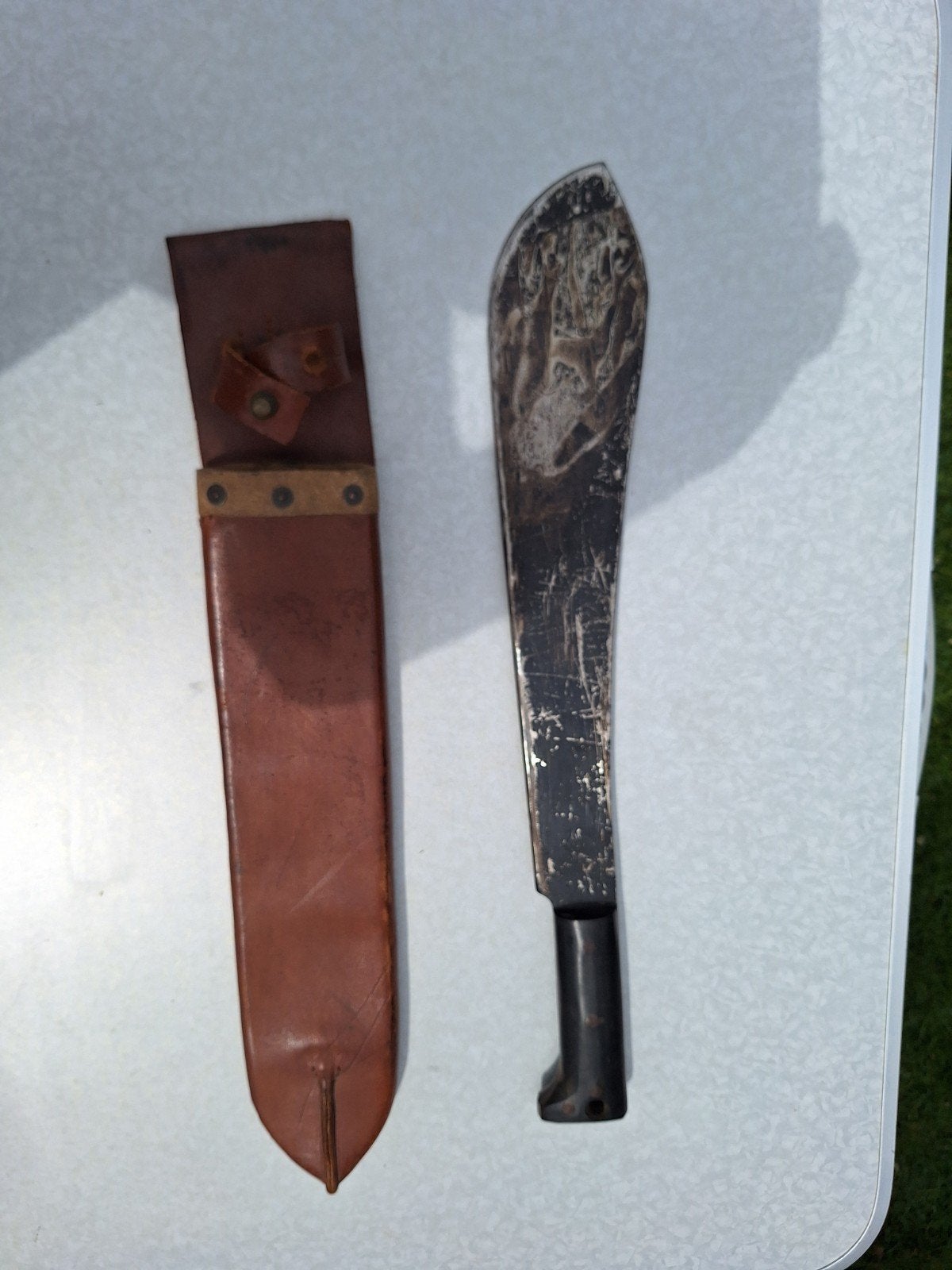 Legitimus Machete met Schede WW2 - Collins 1944, Ophalen of Verzenden, Amerika, Mes of Dolk