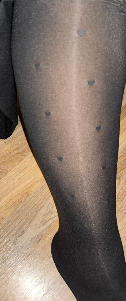 Zwarte panty l hartjes gevoerd, Kleding | Dames, Verzenden, Zwart, Nieuw, Maat 44/46 (L)