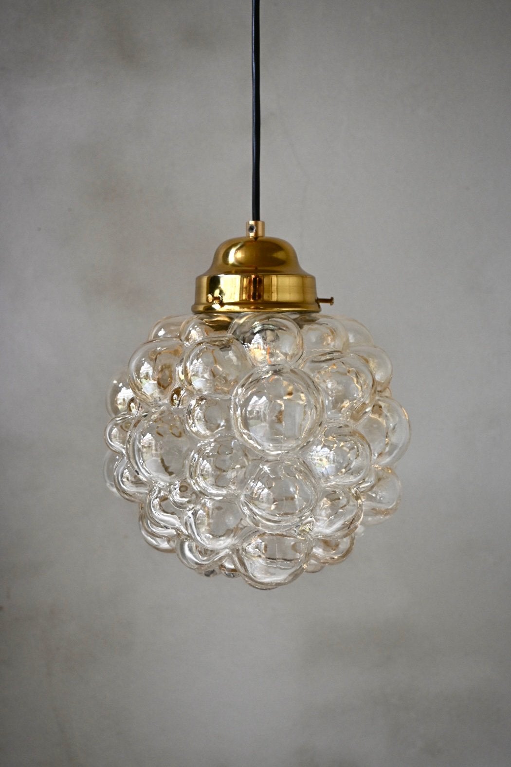 Glazen Bubble'-hanglamp Helena Tynell voor Glashütte Limburg, Helena Tynell, Helena Tynell, Ophalen of Verzenden, Helena Tynell