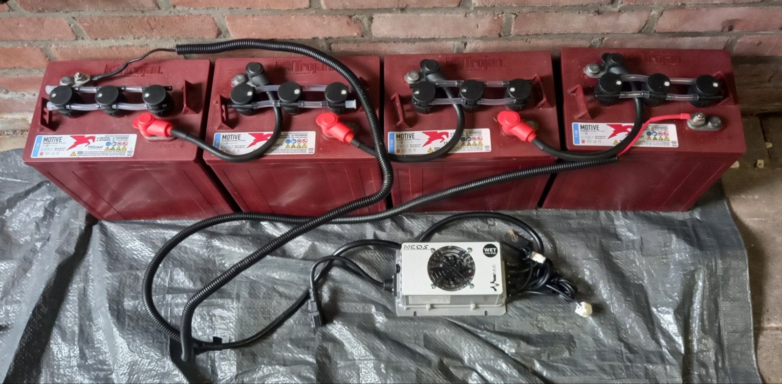 Trojan T-105 accu's, set, 4 stuks, Ophalen of Verzenden, Gebruikt