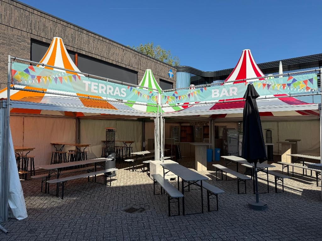 TE HUUR Pagode tenten, Hobby en Vrije tijd, Feestartikelen | Verhuur, Gebruikt, Overige, Verzenden