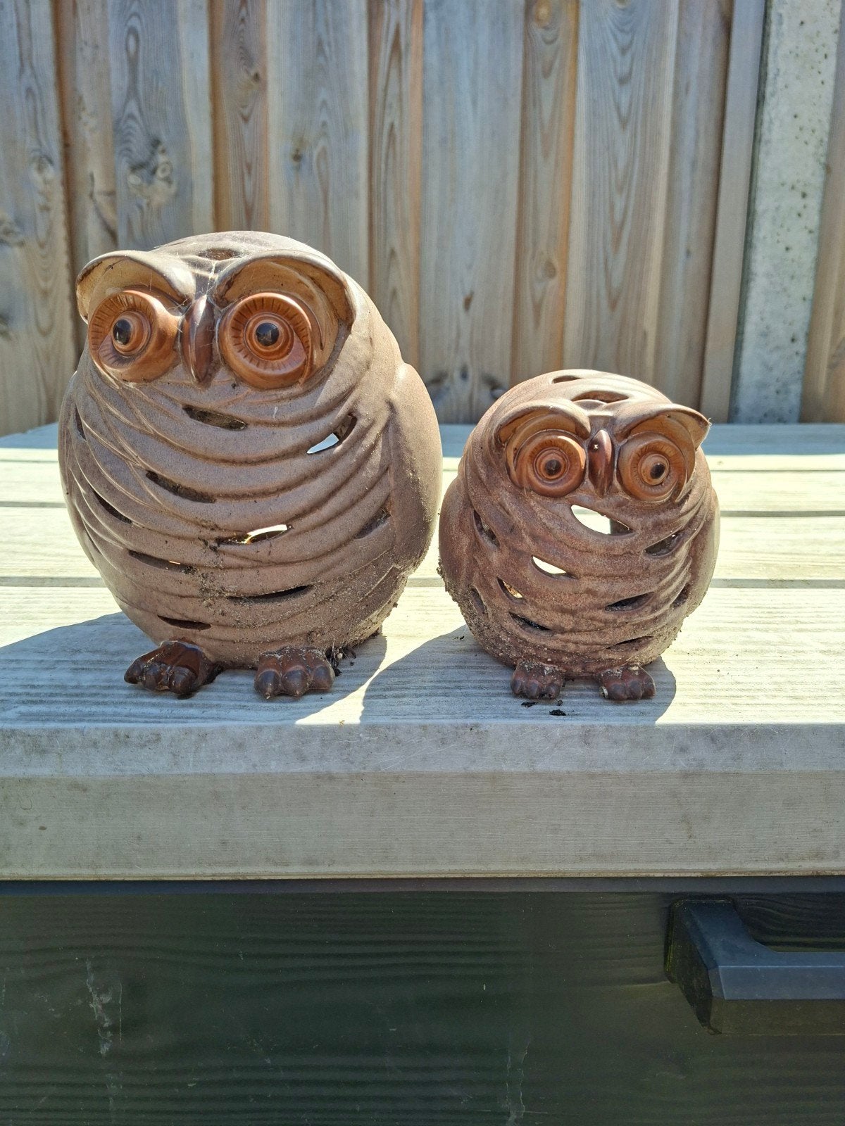 Set stenen uilen, Ophalen