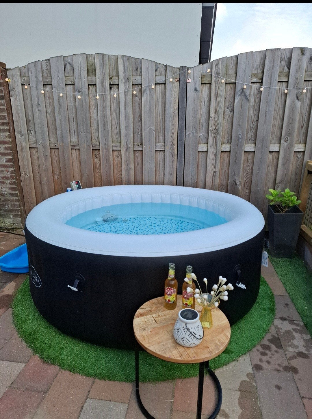 jacuzzi lazy z spa (goed lezen), Ophalen of Verzenden, Gebruikt, Afdekzeil, Opblaasbaar