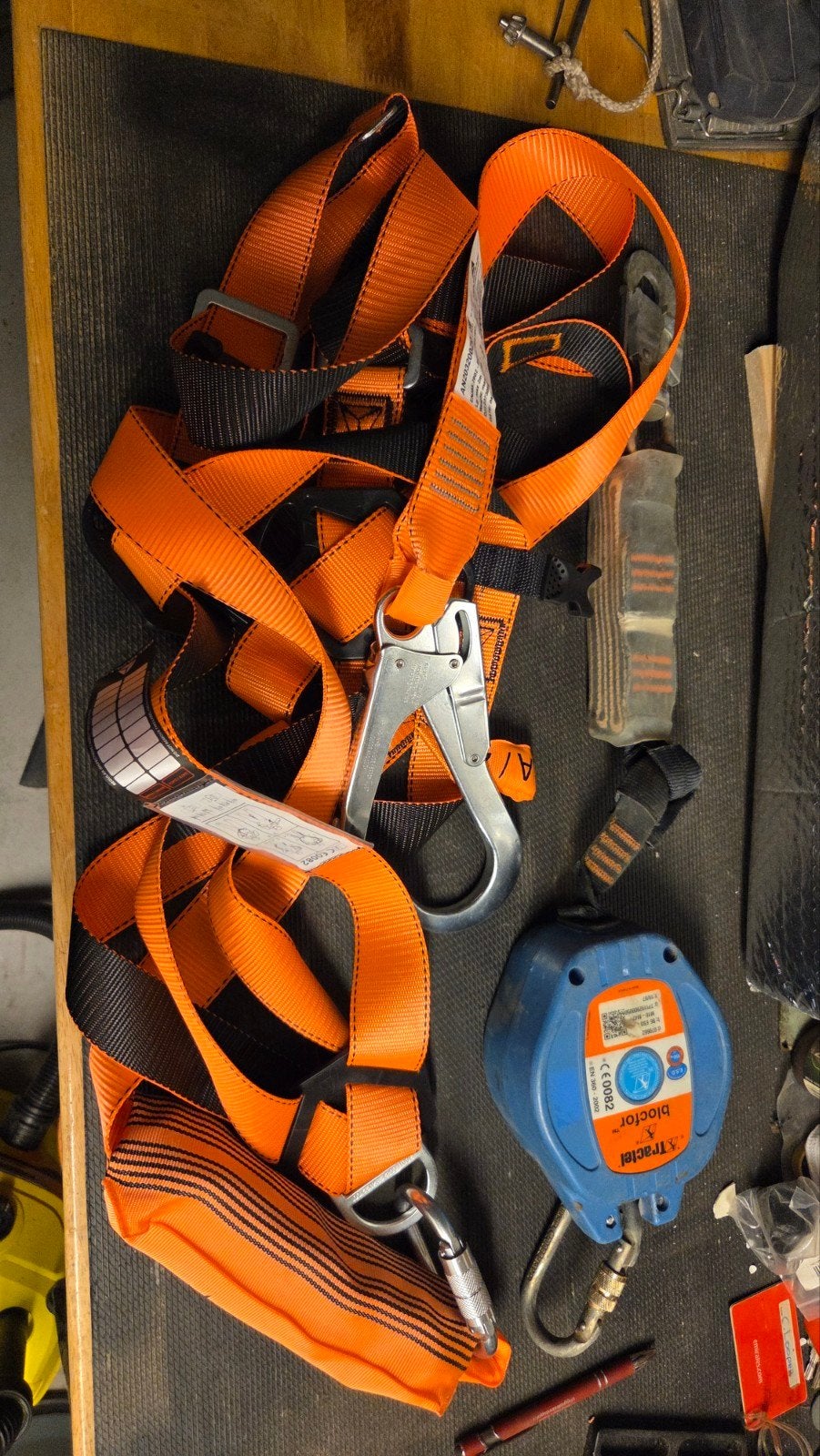 Nieuw Veiligheidsharnas & Gebruikt Valstopapparaat, Ophalen of Verzenden, Gebruikt