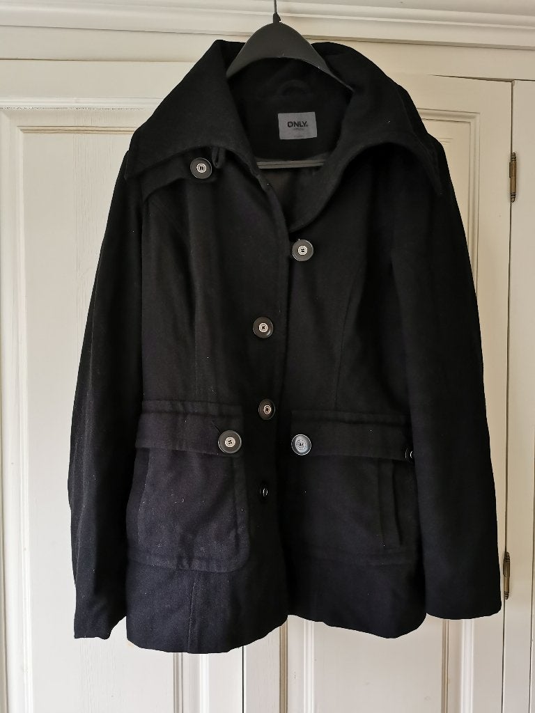 Only zwarte Winterjas., Kleding | Dames, Maat 38/40 (M), Only, Zwart, Ophalen of Verzenden
