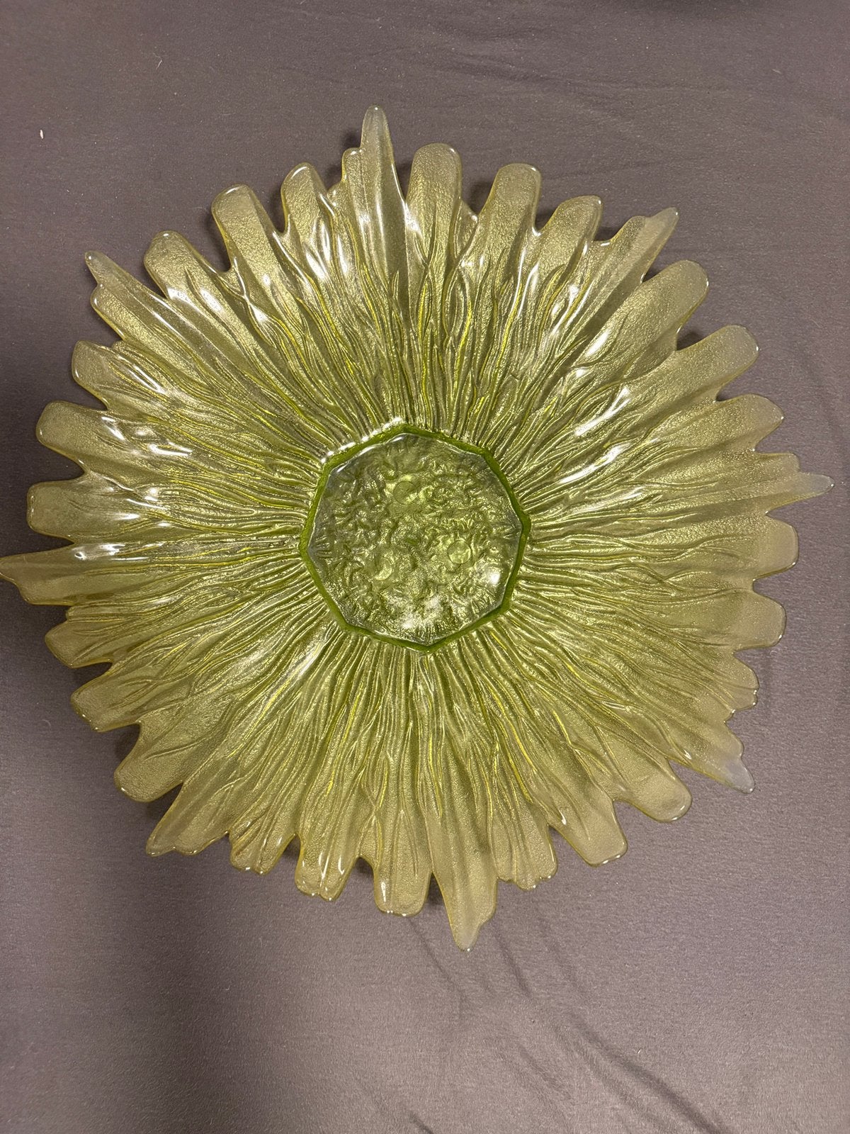 Decoratieve glazen schaal, Ophalen