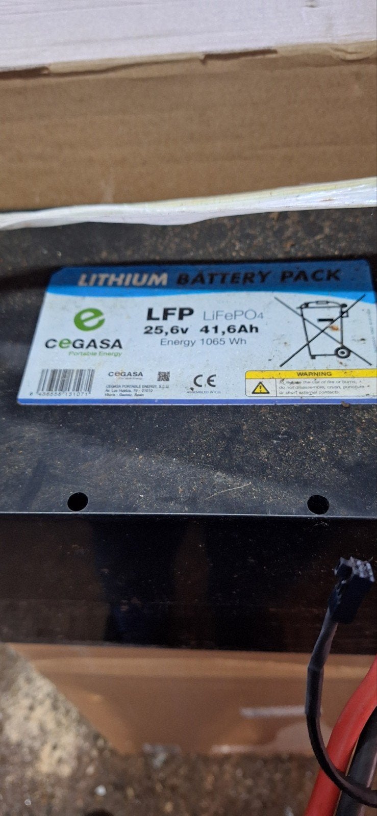 Lithium accu 24 volt 41 ampere goed werkende accu, Ophalen of Verzenden