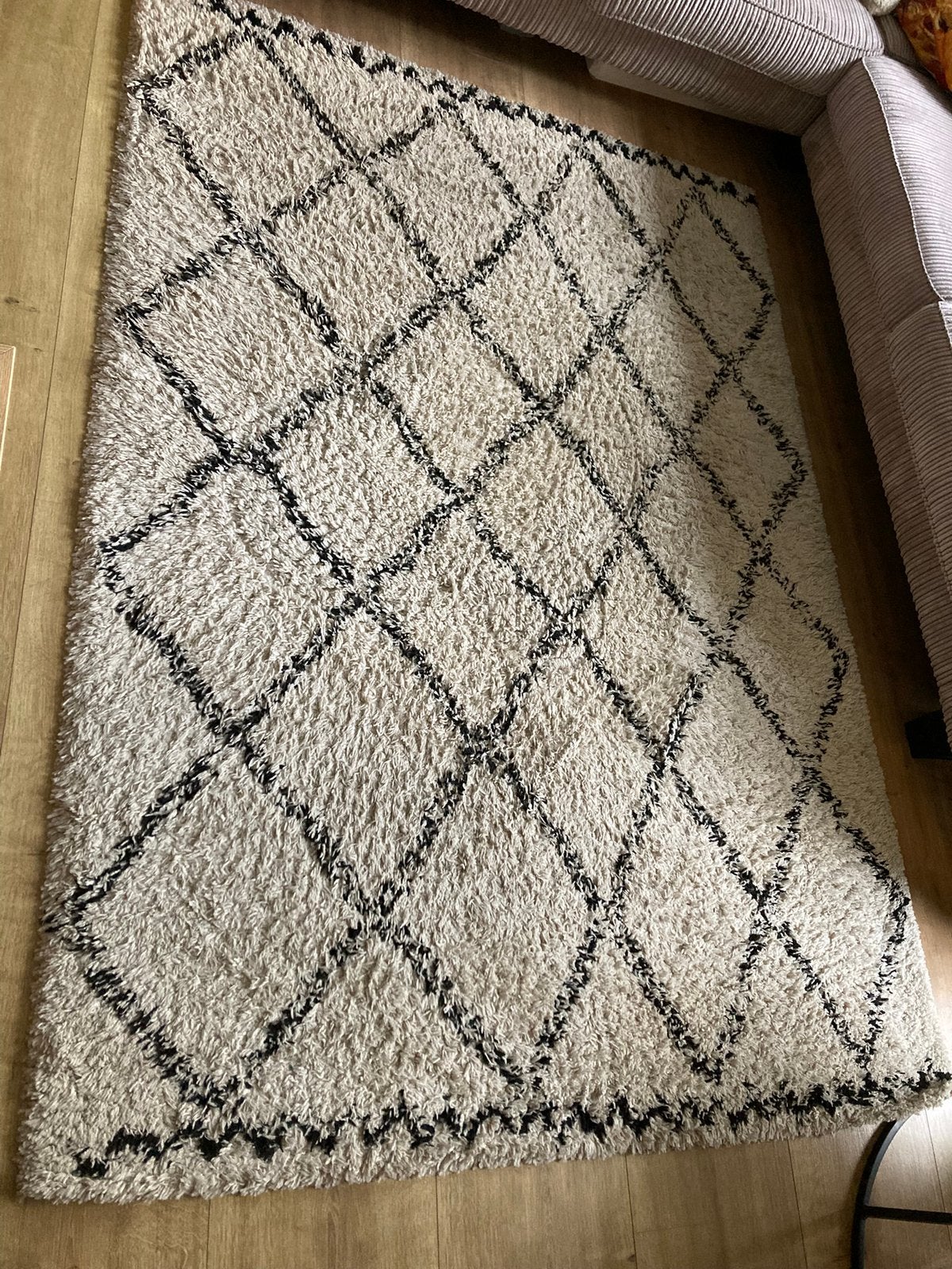 Vloerkleed van karwei 160 x 220 cm, Ophalen, Gebruikt, 150 tot 200 cm, Crème