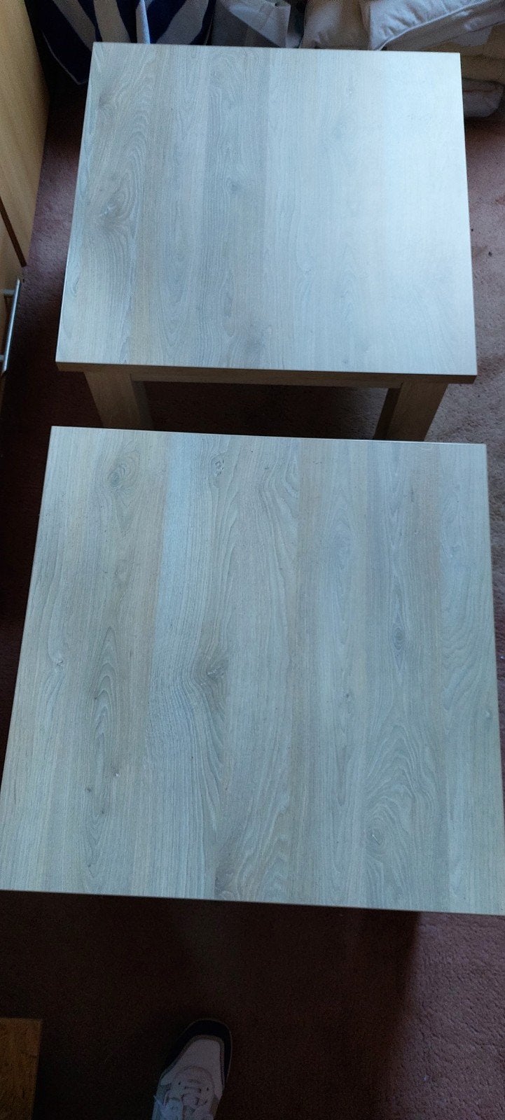 Salontafel - Licht hout, Ophalen, 50 tot 100 cm, Vierkant, 50 tot 100 cm