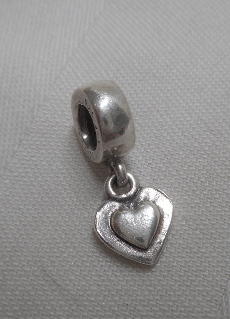 Pandora zilveren Charm bedel met hartje nr.1250