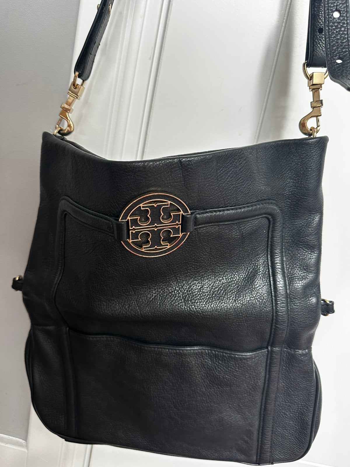 Tory burch tas, Ophalen, Gebruikt, Zwart, Schoudertasje