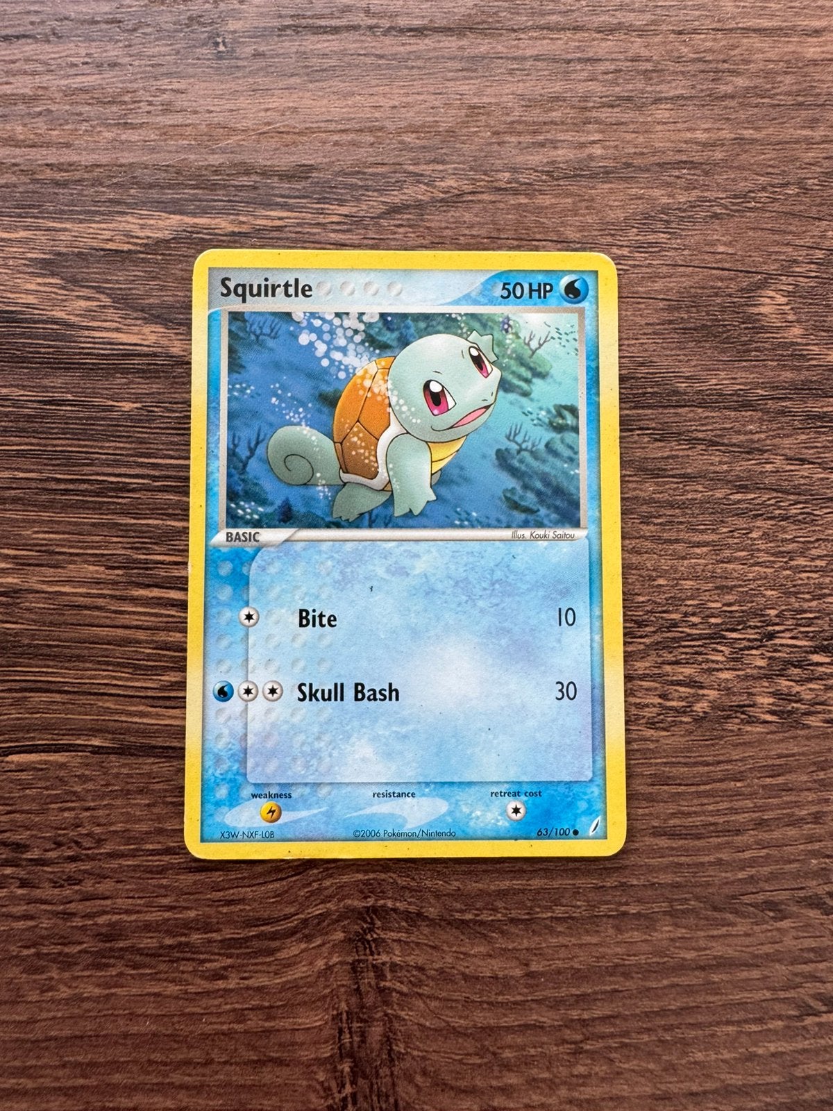 Squirtle (CG 63) EX Crystal Guardians, Ophalen of Verzenden, Zo goed als nieuw