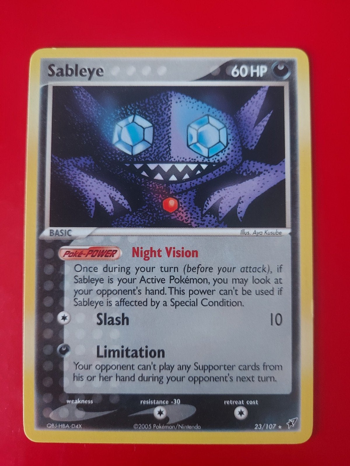 Sableye 23/107 pokemon kaart, Ophalen of Verzenden, Zo goed als nieuw