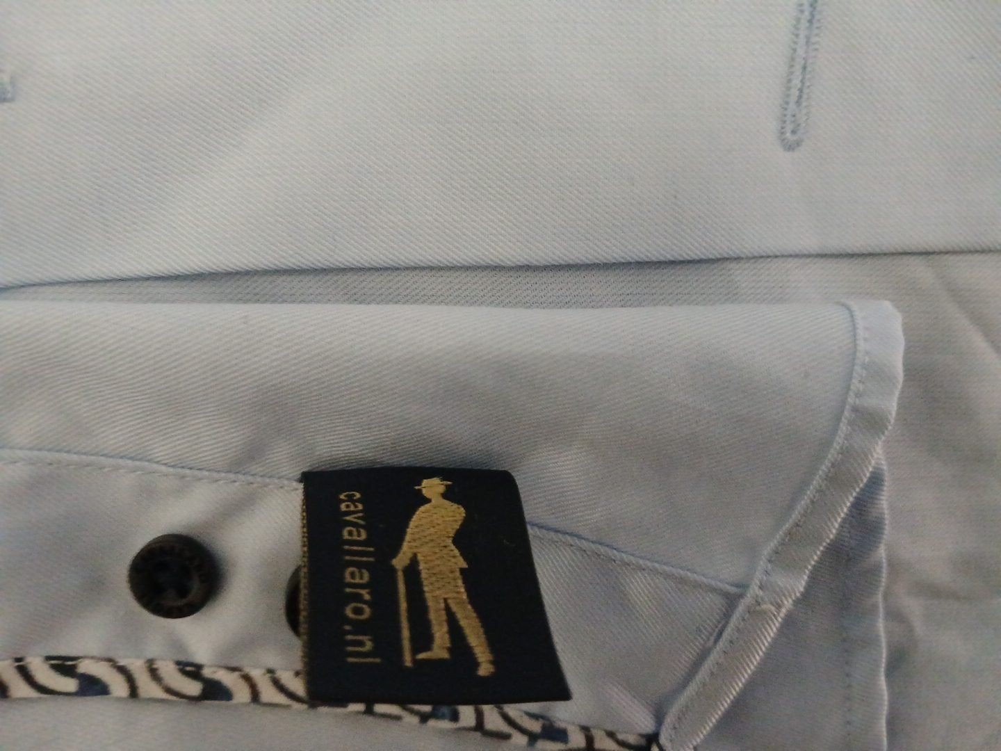 Cavallaro Napoli overhemd lichtblauw maat M, Kleding | Heren, Blauw, Zo goed als nieuw, Cavallaro Napoli, Halswijdte 39/40 (M)