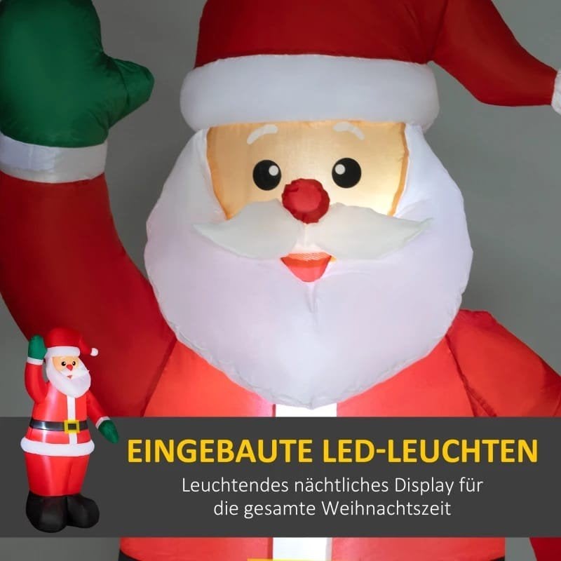 kerstboom kerstman opblaasbare kerstverlichting, Diversen, Ophalen of Verzenden, Nieuw