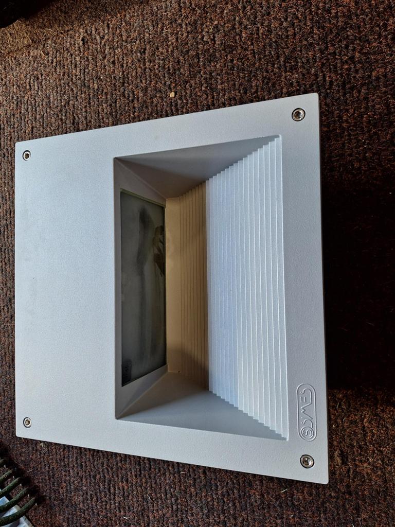 2 Simes wandlamp inbouwlamp wandverlichting verlichting lamp, Ophalen, Nieuw, Glas