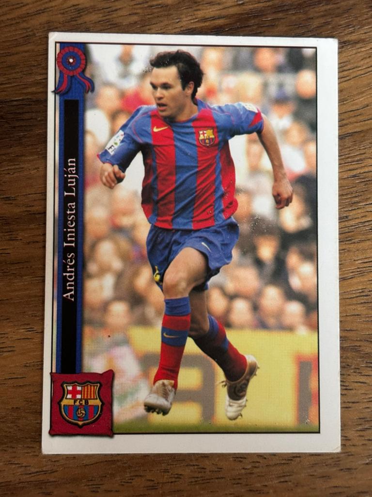 Andrés Iniesta Luján Spelerskaart - FC Barcelona 2005/2006, Ophalen of Verzenden, Zo goed als nieuw, Buitenlandse clubs, Spelerskaart