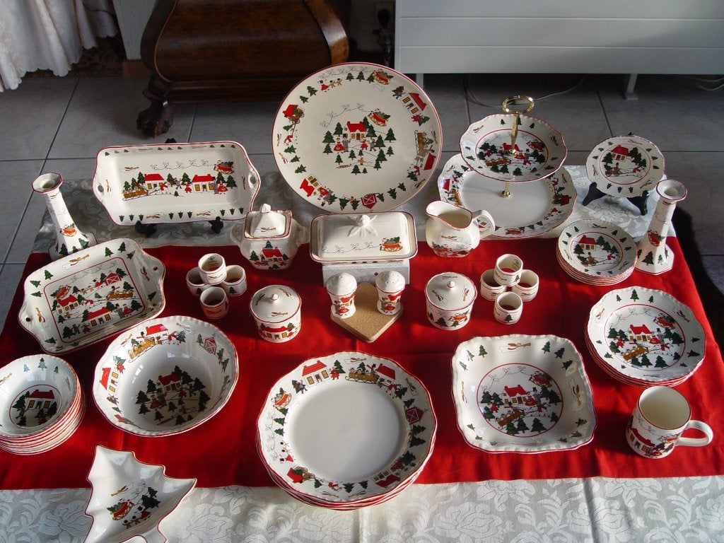 Masons mason christmas village kerst los te koop 1983, Huis en Inrichting, Overige typen, Ophalen of Verzenden, Zo goed als nieuw