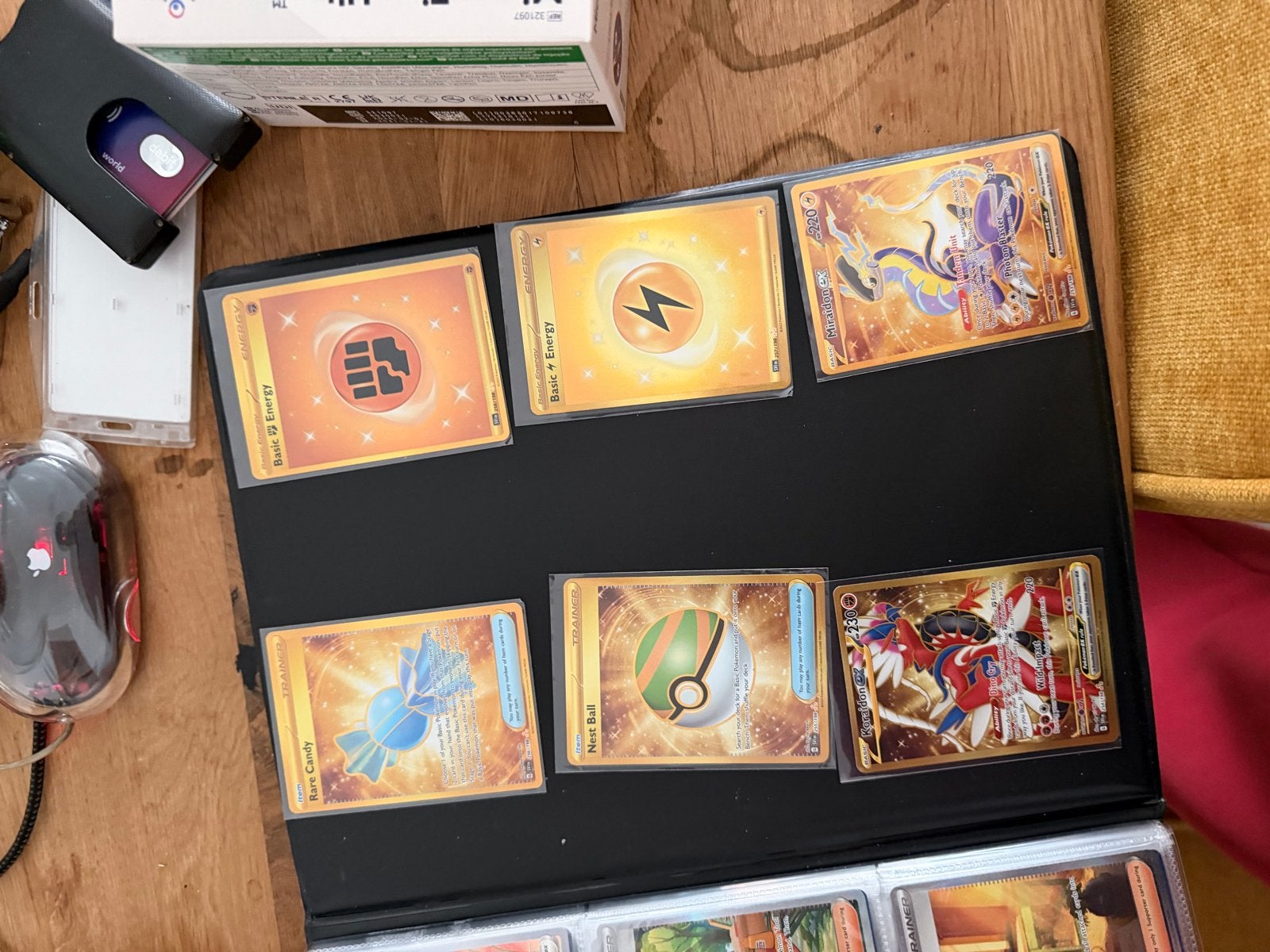 Bijna complete Masterset Scarlet & Violet Base Set, Ophalen, Zo goed als nieuw, Meerdere kaarten, Foil