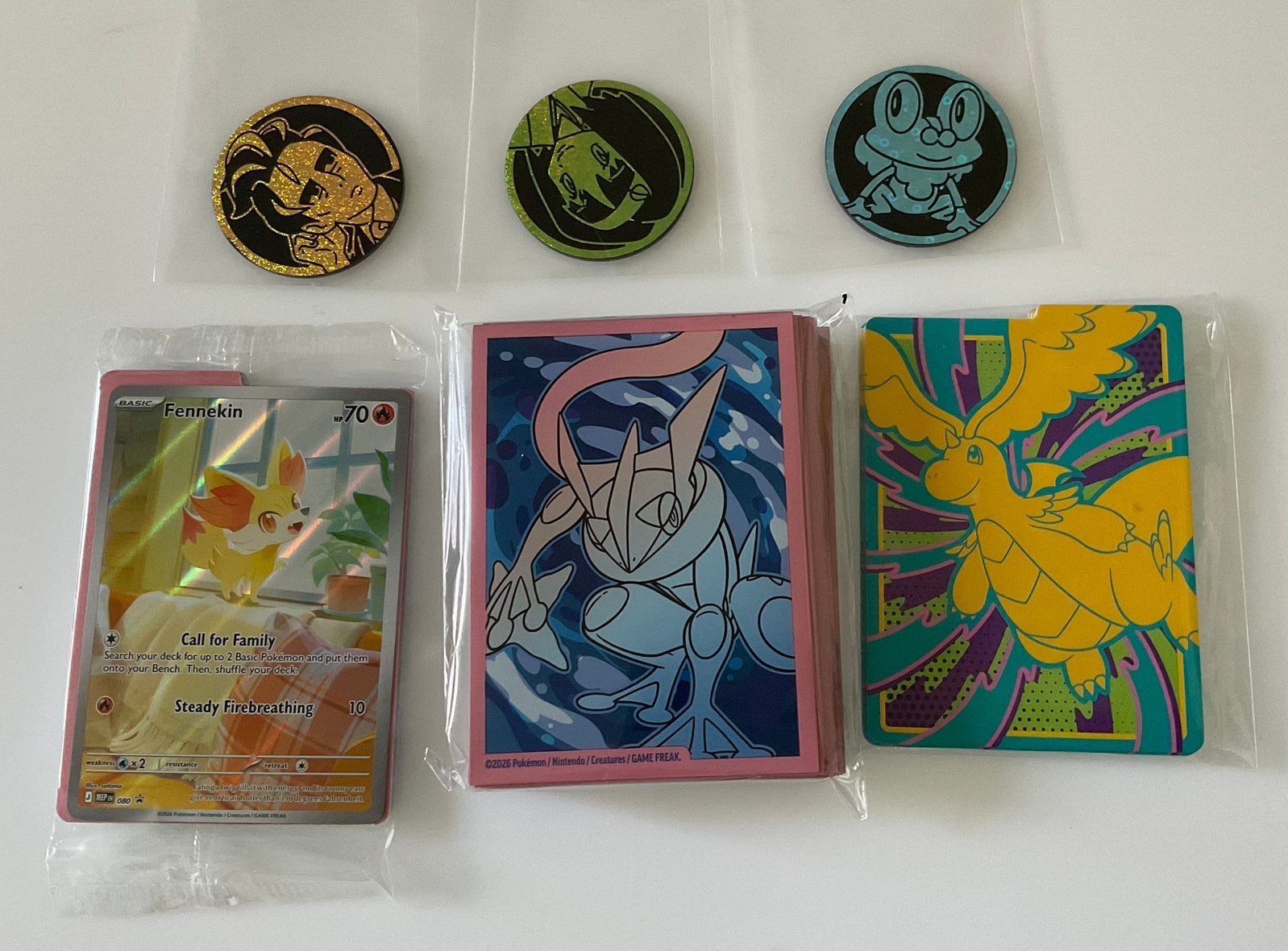 2026 Pokémon Promo Card - Coins - Card Sleeves, Ophalen, Zo goed als nieuw, Sleeves of Kaarthoesjes