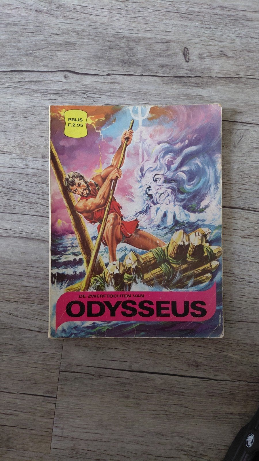 De Zwerftochten van Odysseus - Vintage  Stripboek, Eén stripboek, Ophalen of Verzenden, Gelezen, Onbekend