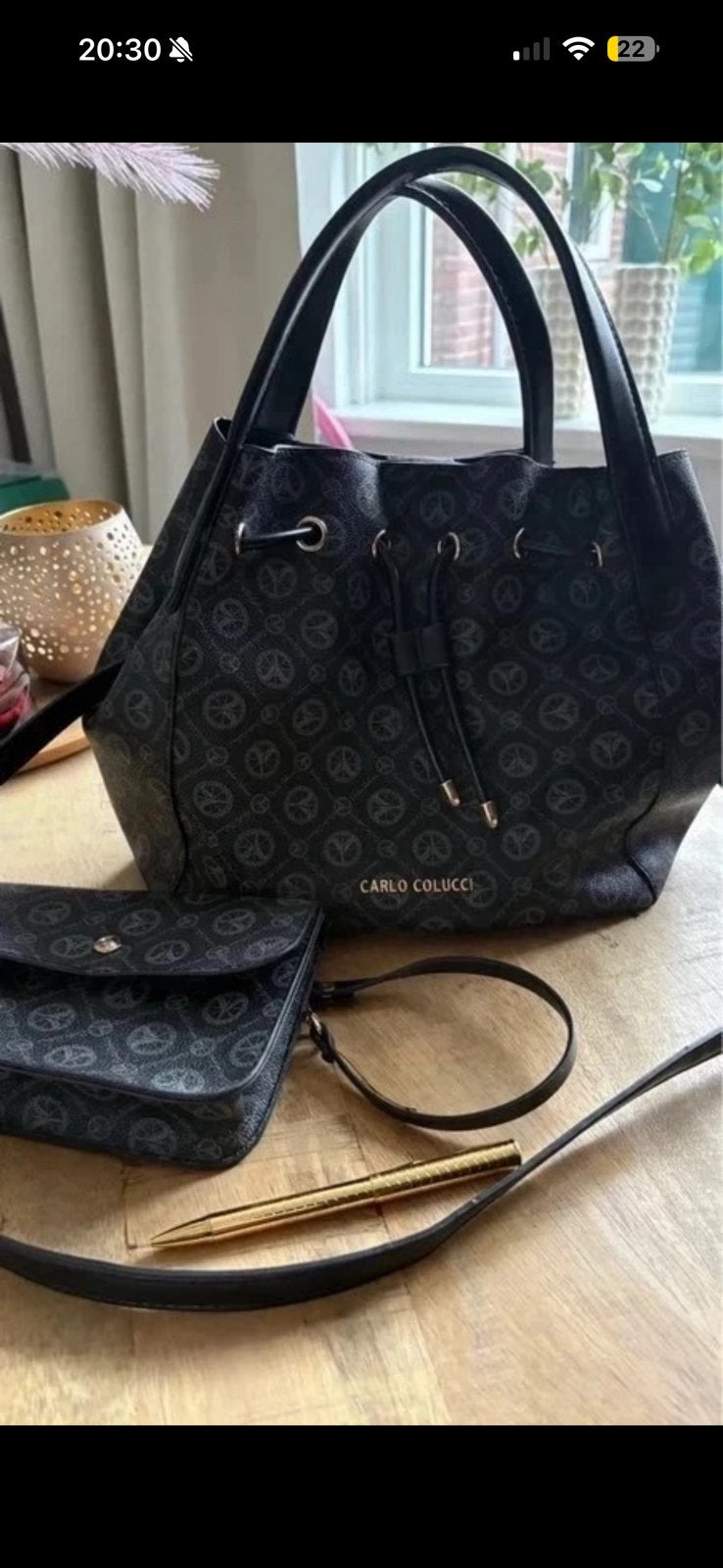 Carlo Colucci tas ‘pouch bag’, Ophalen of Verzenden, Nieuw, Zwart, Handtas