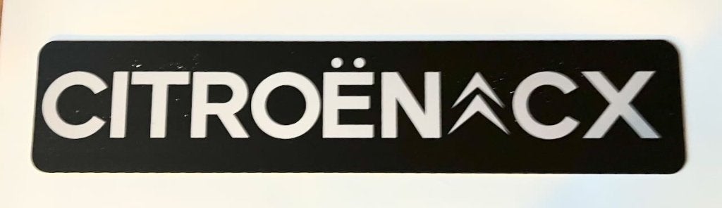 CITROEN CX  - showplaat  kentekenplaat - reclamebord, Ophalen of Verzenden, Zo goed als nieuw, Auto's