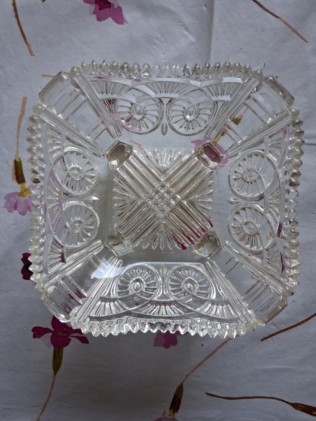Gegoten glas bonbonnière, Antiek en Kunst, Ophalen of Verzenden