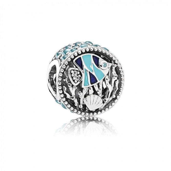 Pandora opengewerkte bedel Oceaanleven - SALE!, Sieraden, Tassen en Uiterlijk, Bedels, Pandora, Nieuw, Ophalen of Verzenden, 1 bedel