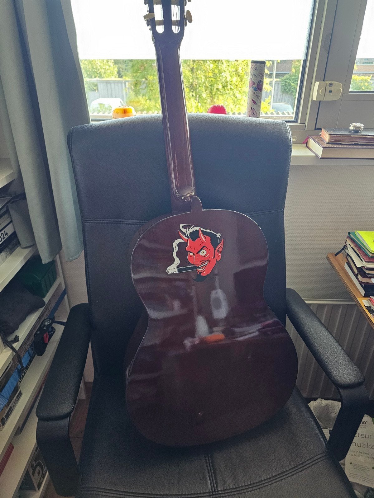 Klassieke gitaar met hoes en tuner - Gebruikt, Muziek en Instrumenten, Ophalen, Gebruikt, Klassieke of Spaanse gitaar, Met koffer