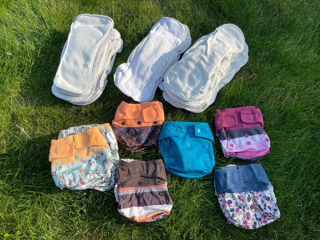 GROVIA Luiers SIO 10 buitenluiers en 20 inleggers., Kinderen en Baby's, Badjes en Verzorging, Gebruikt, Overige typen, Overige merken