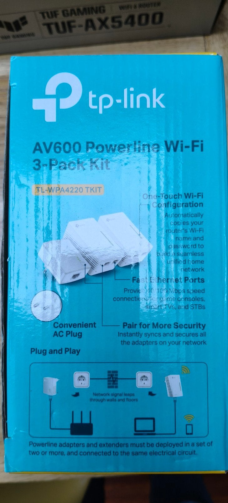 TP-Link Powerline WiFi Kit 3-pack AV600, Ophalen of Verzenden, Zo goed als nieuw, TP Link