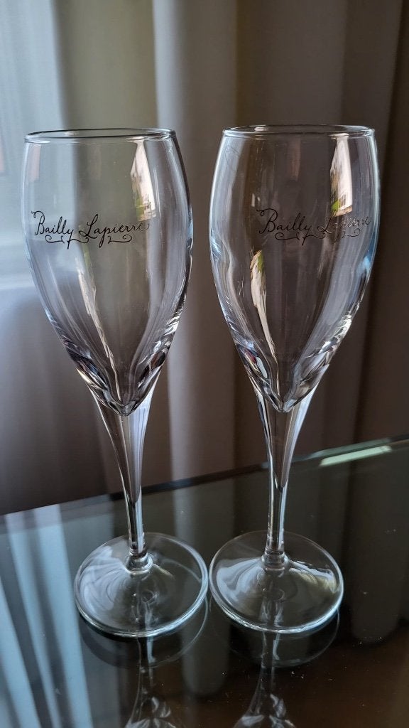 Set champagne flutes - Bailly Lapierre, Antiek en Kunst, Ophalen