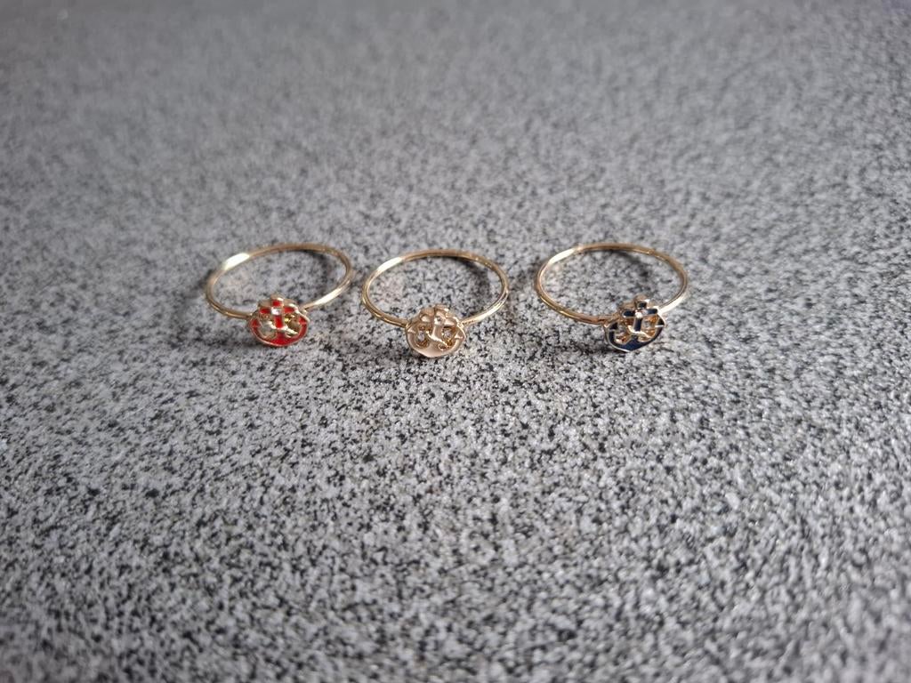 Ring anker, Ophalen of Verzenden, Zo goed als nieuw, Goud, Overige materialen