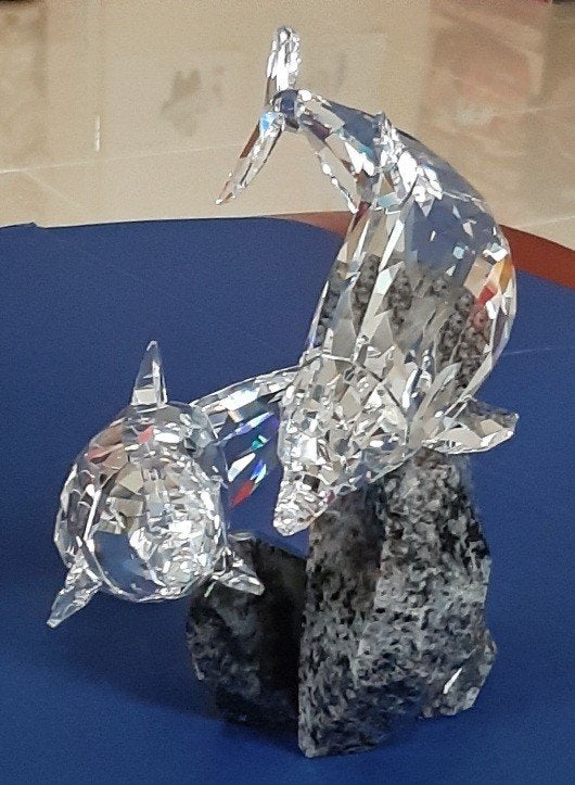 Swarovski Dolfijnen soulmates, Ophalen of Verzenden, Figuurtje