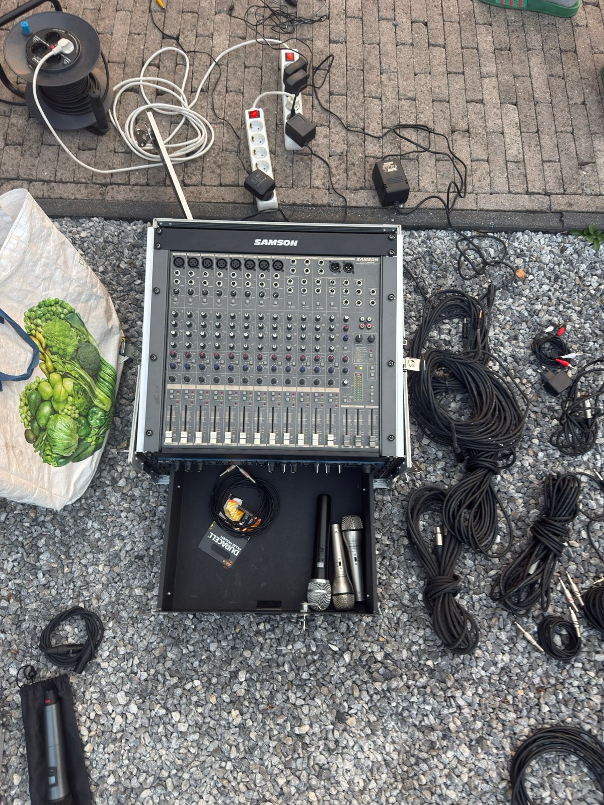 Samson mengpaneel met Lexicon MX200 en accessoires, Ophalen, Gebruikt, 10 tot 20 kanalen, Microfooningang