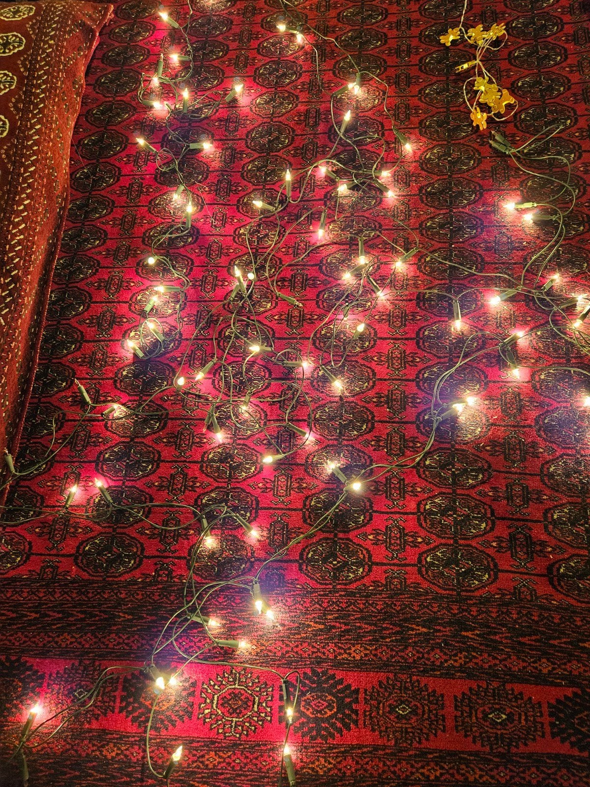 kerstverlichting met warm witte LED lampjes, Ophalen, Gebruikt, Wit