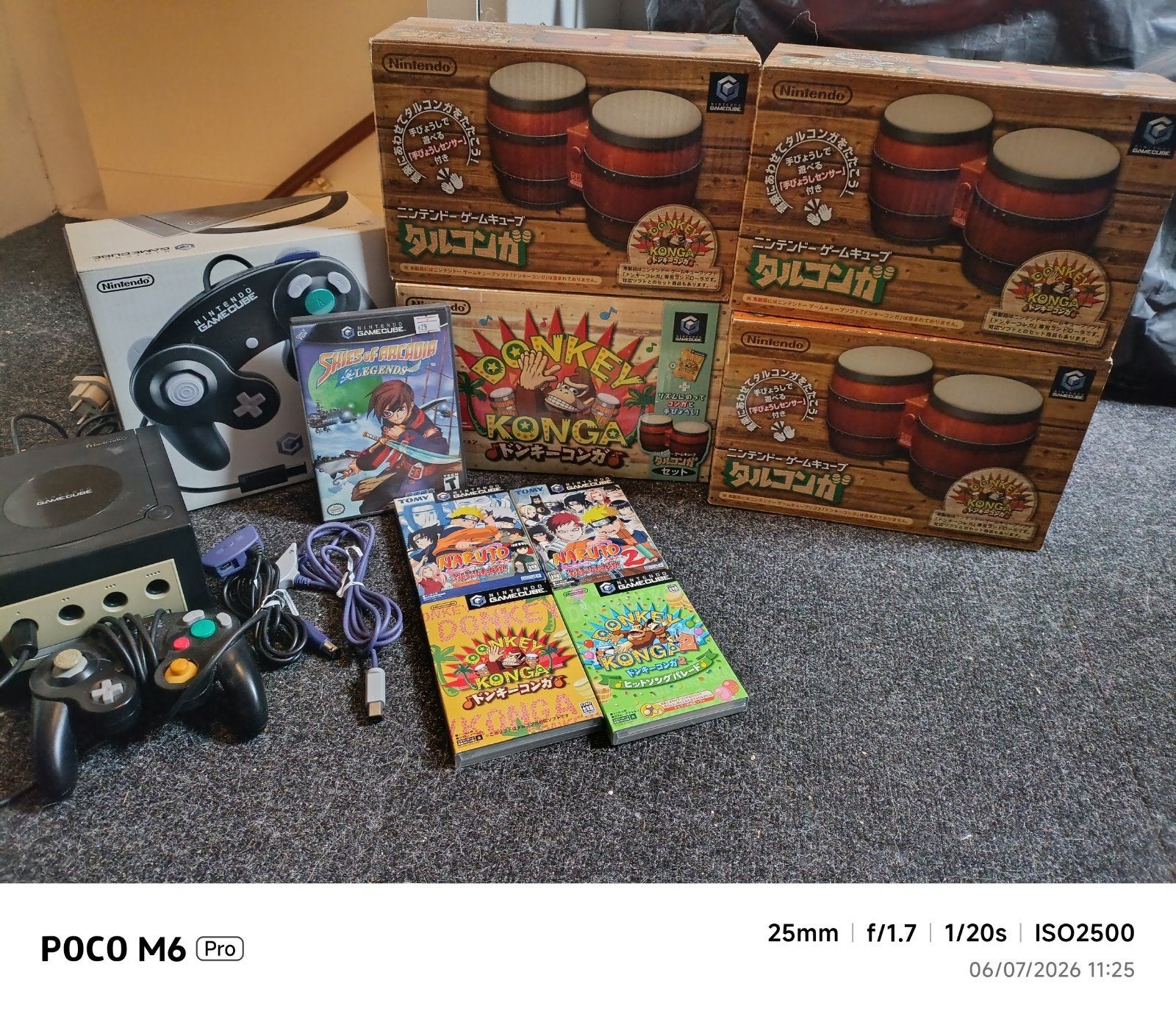 Boxed Japanse/ntsc-u GameCube  + Skies of Arcadia+4x bongo, Spelcomputers en Games, 1 speler, Ophalen, Gebruikt, Vanaf 3 jaar