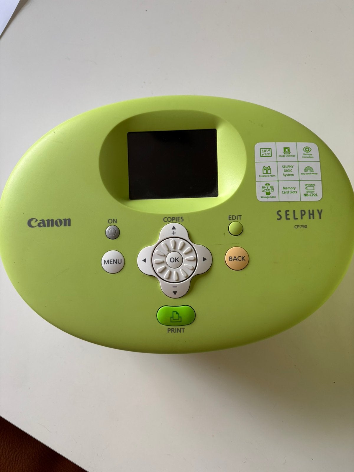 Tk canon selphy cp790 met fotopapuer, Ophalen of Verzenden, Gebruikt, Fotoprinter