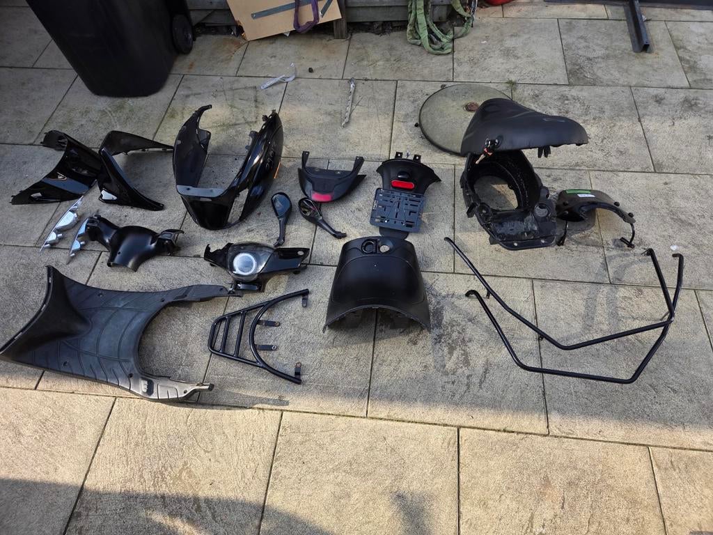 Zip onderdelen: kappen, angel eye teller, valbeugels, Fietsen en Brommers, Brommeronderdelen | Scooters, Ophalen of Verzenden