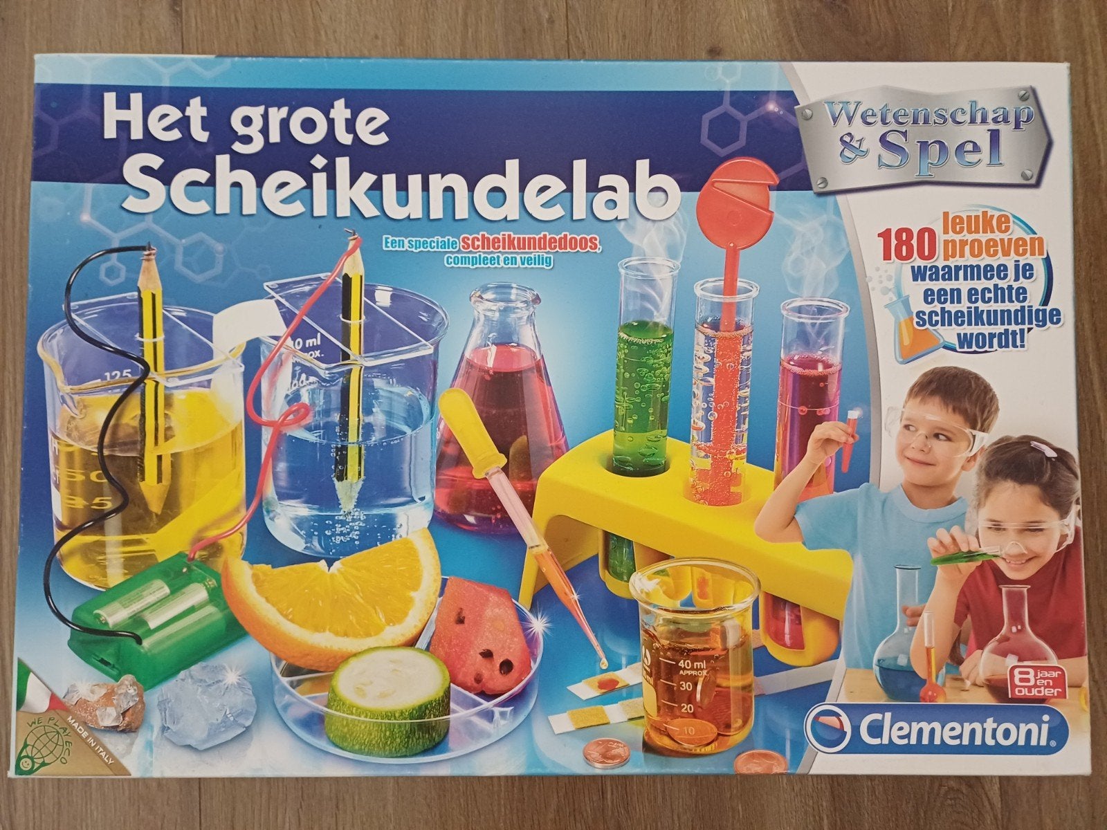 Clementoni Het Grote Scheikundelab - 180 Experimenten, Kinderen en Baby's, Ophalen of Verzenden, Zo goed als nieuw, Ontdekken
