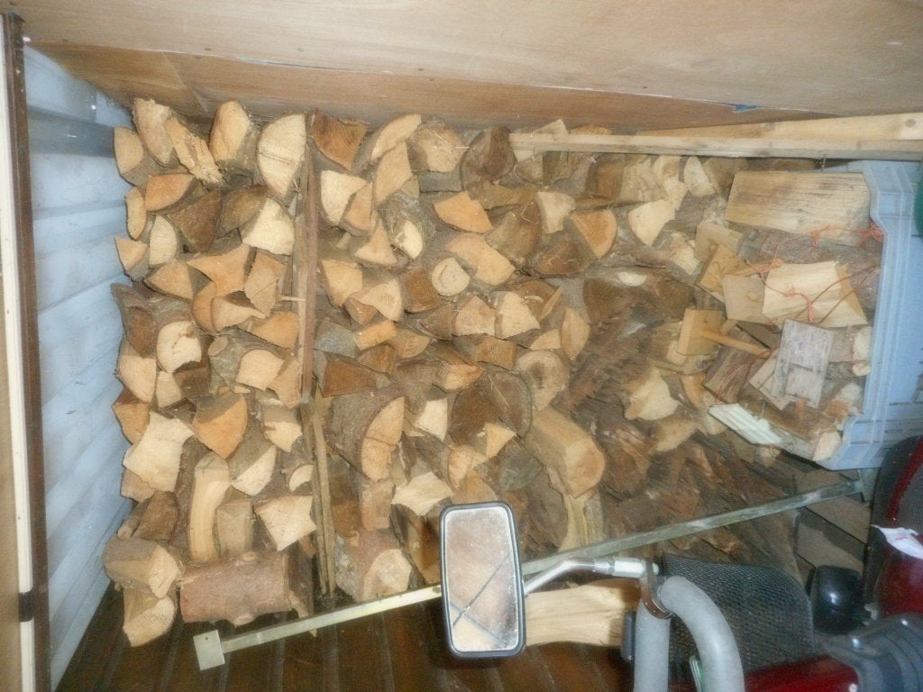 haardhout 4 kuub, Tuin en Terras, Haardhout, 3 tot 6 m³, Ophalen, Overige houtsoorten, Blokken