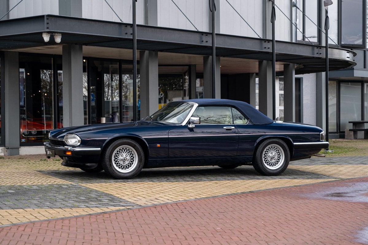 Jaguar XJ-S 5.3 V12 Convertible (bj 1991, automaat), Auto's, Jaguar, Automaat, Gebruikt, Blauw, Bedrijf