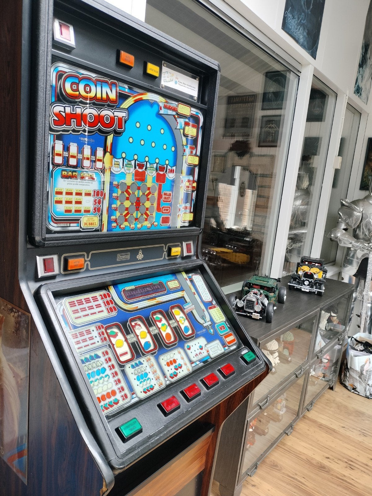 Originele Coin Shoot Gokkast - Werkt op Guldens. Barcrest, Gulden, Ophalen, Gebruikt, Met sleutels