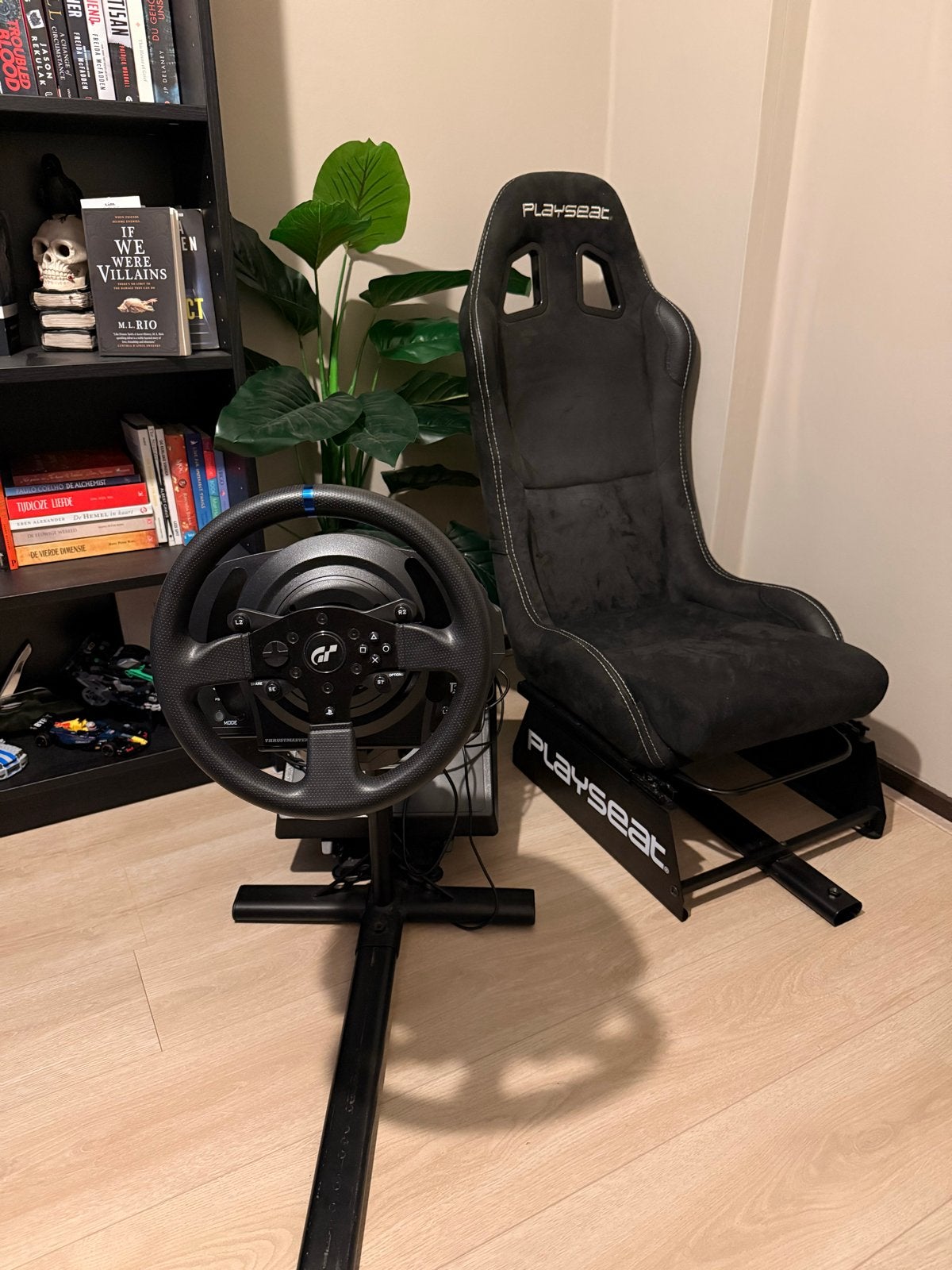 PlaySeat Alcantara met racestuur + pedalen, Racestoel, Gebruikt, Playseat, Verstelbaar