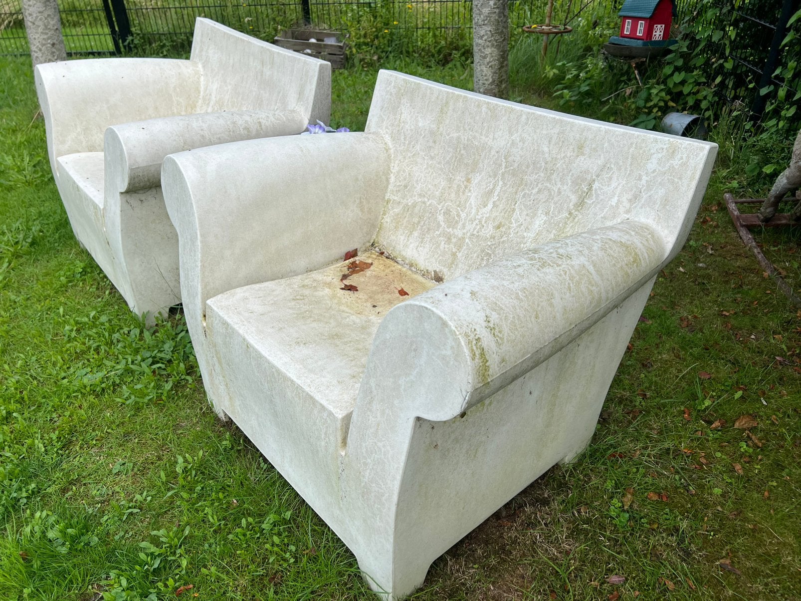 2x BUBBLE CHAIR KARTELL, Ophalen, Gebruikt, Kunststof